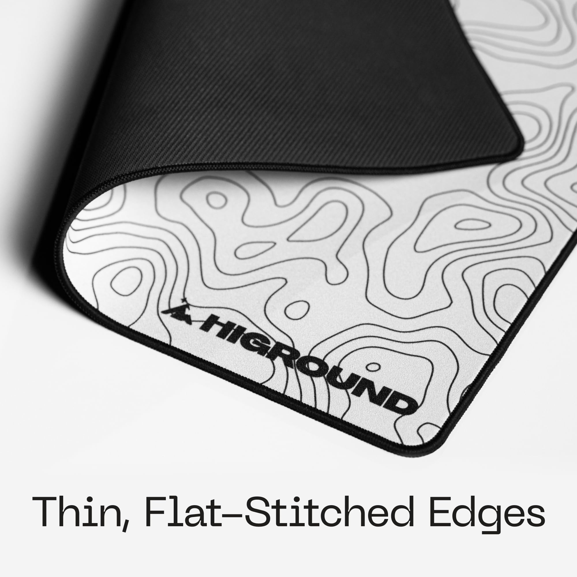 Higround SNOWSTONE Large Topograph Gaming Mousepad, Cool Medium